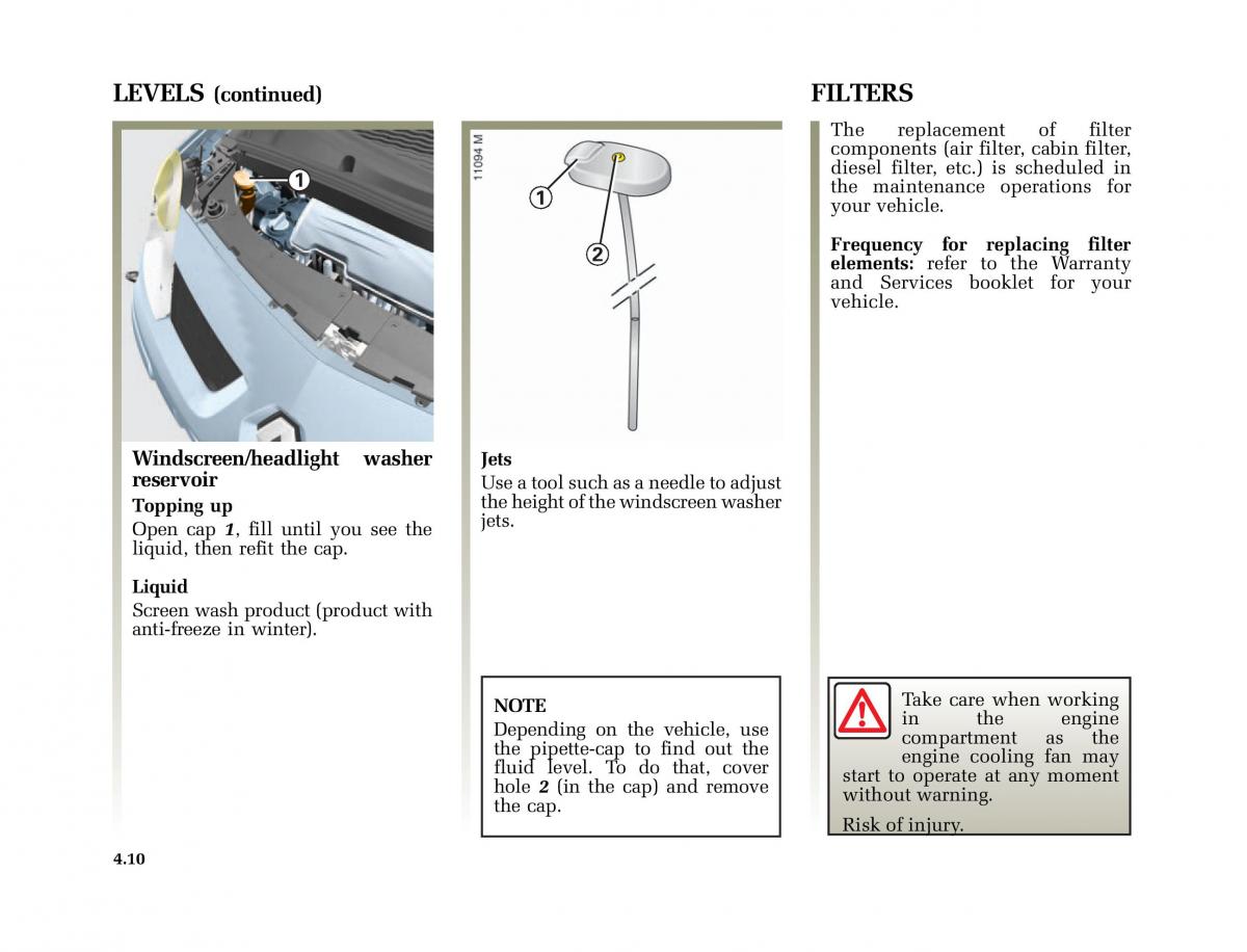 Renault Modus owners manual / page 191