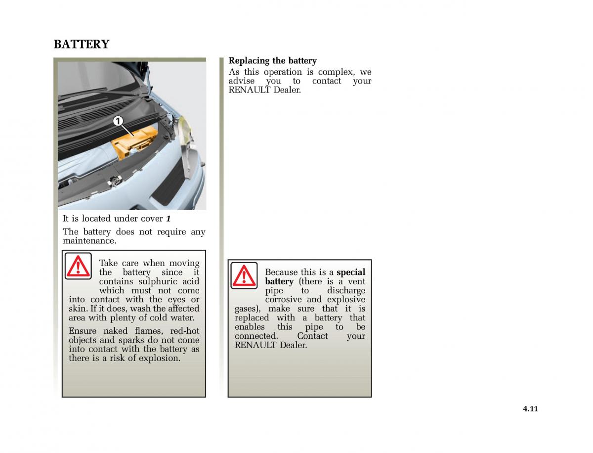 Renault Modus owners manual / page 192