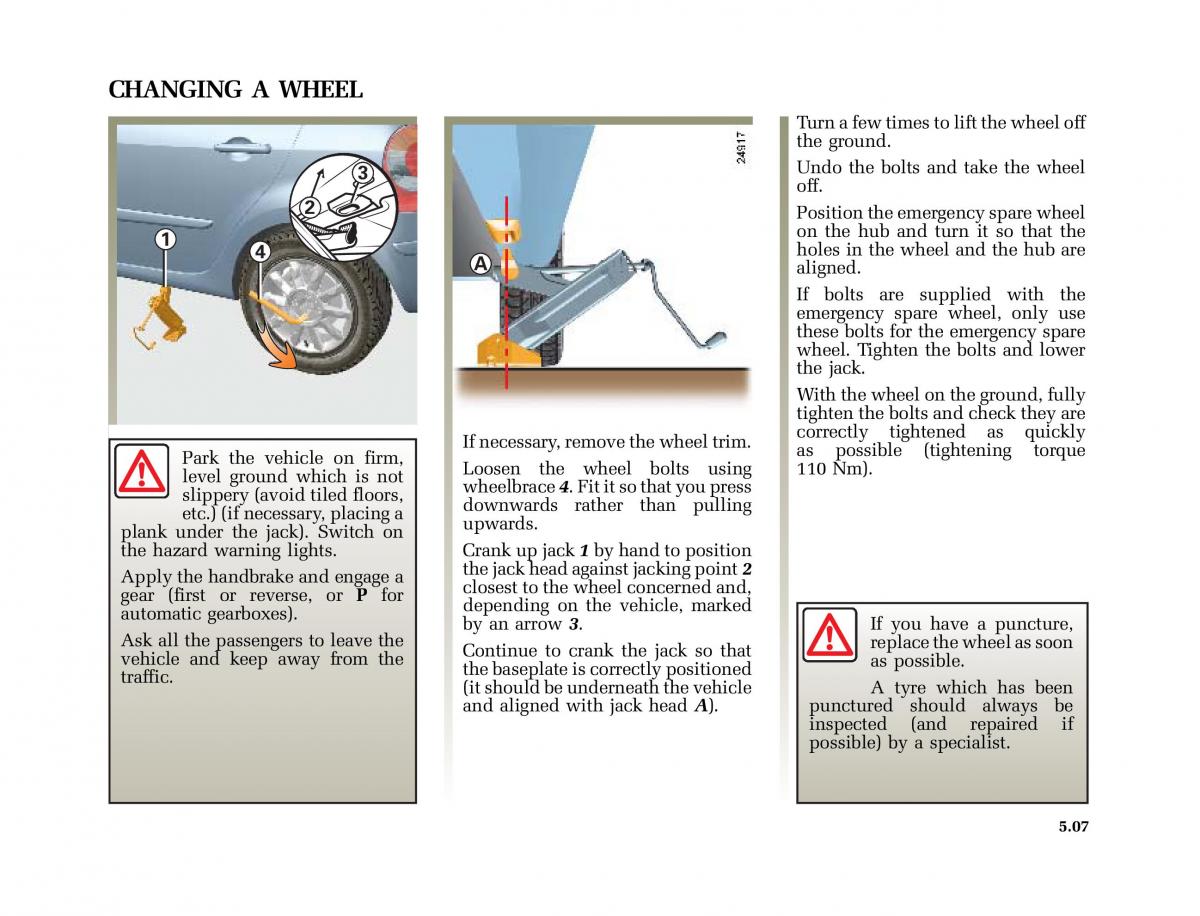 Renault Modus owners manual / page 202