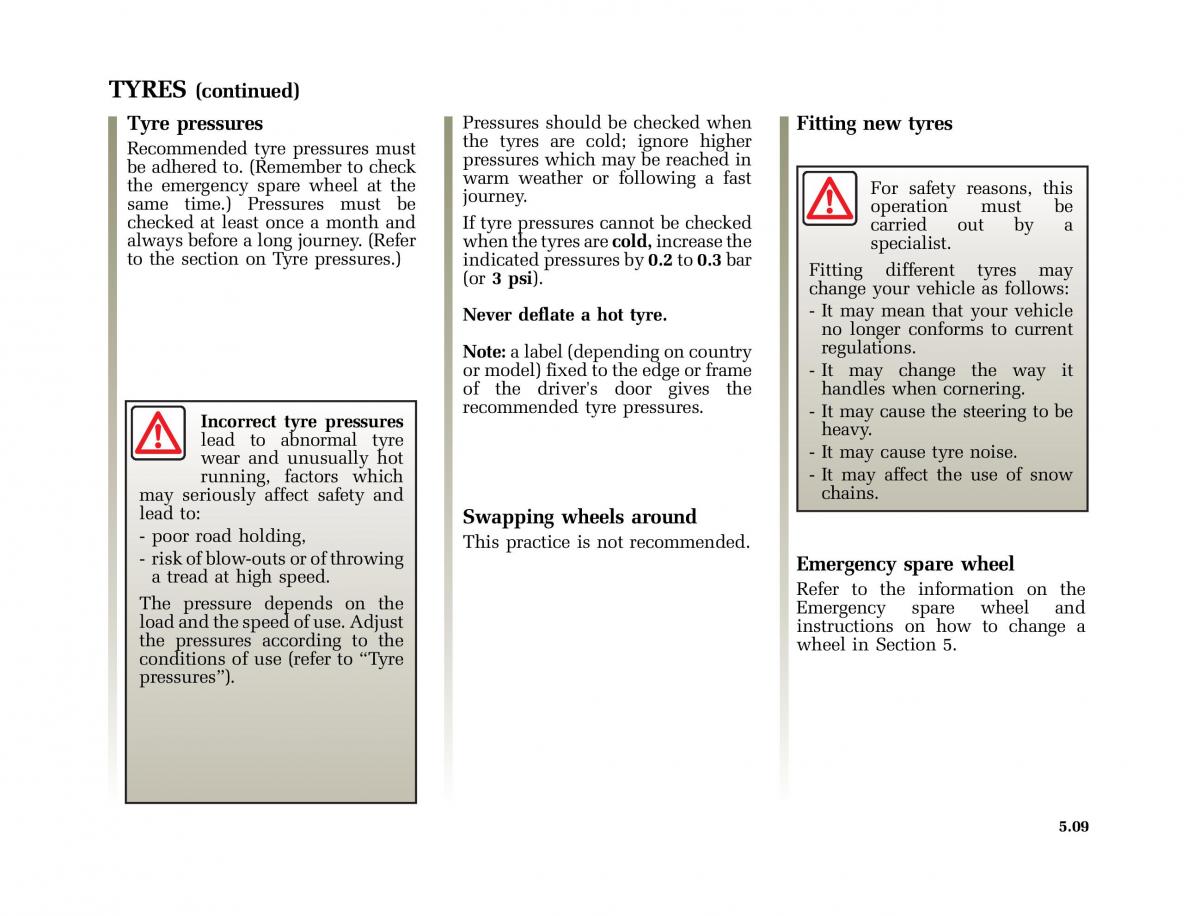 Renault Modus owners manual / page 204