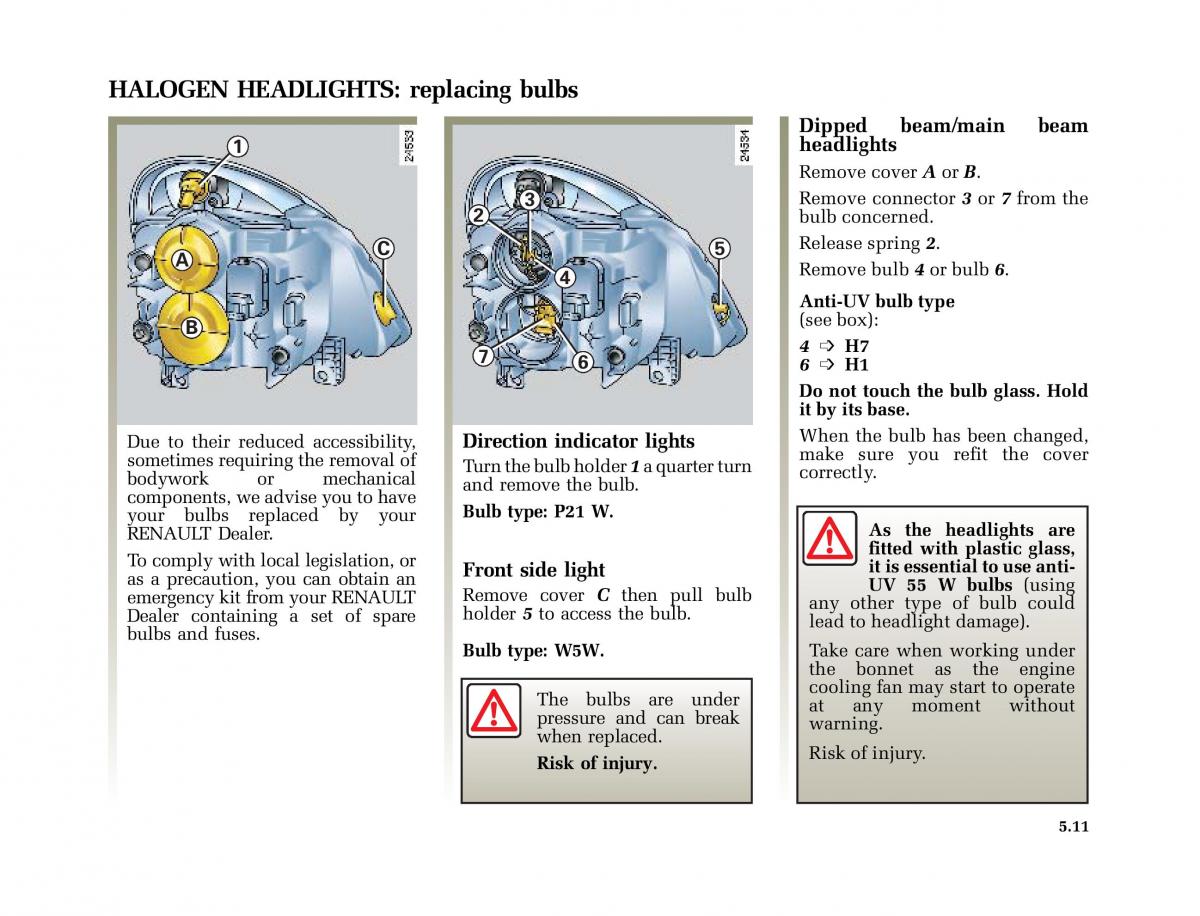 Renault Modus owners manual / page 206