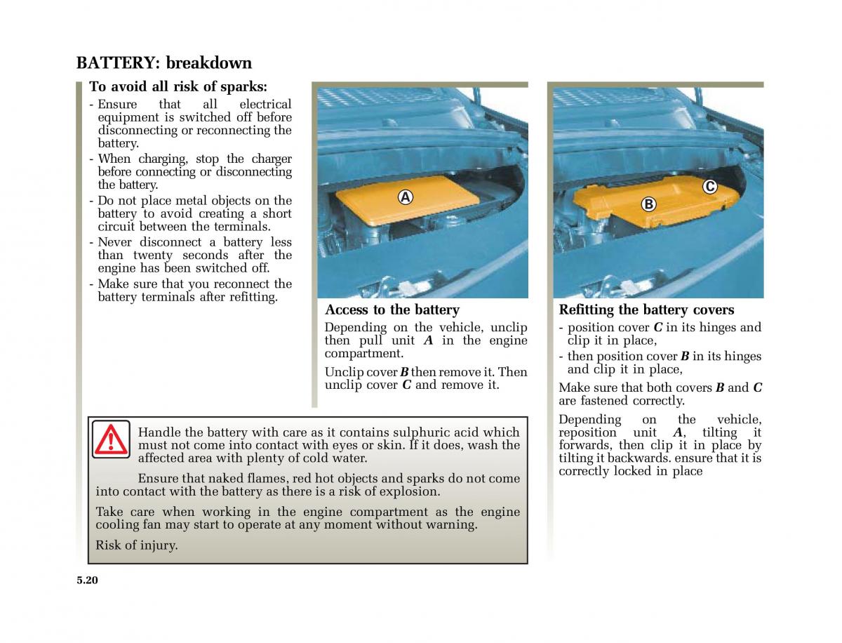 Renault Modus owners manual / page 215