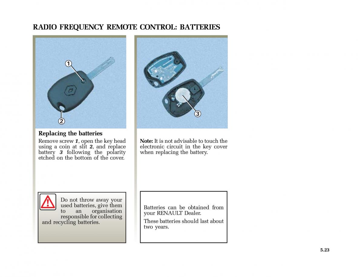 Renault Modus owners manual / page 218