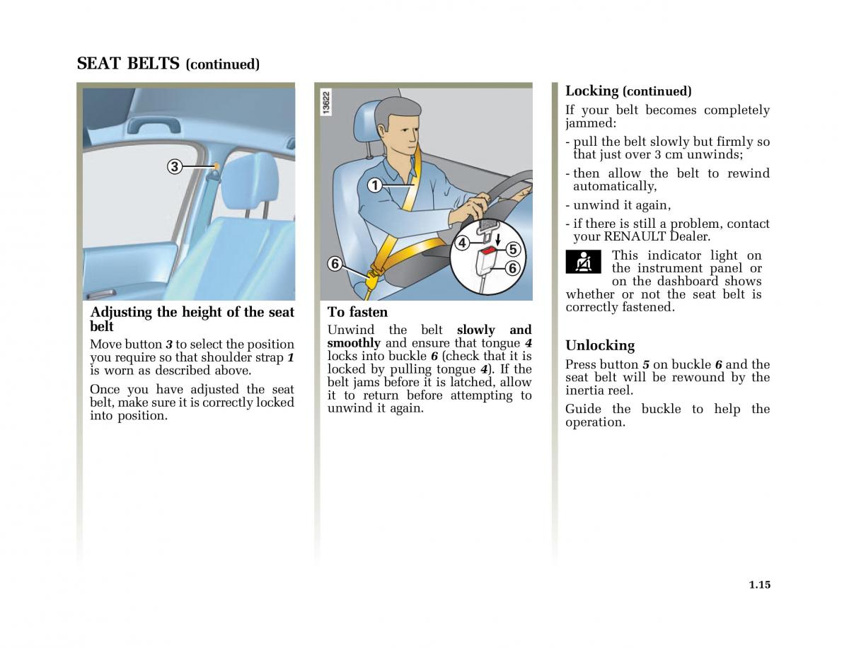 Renault Modus owners manual / page 22