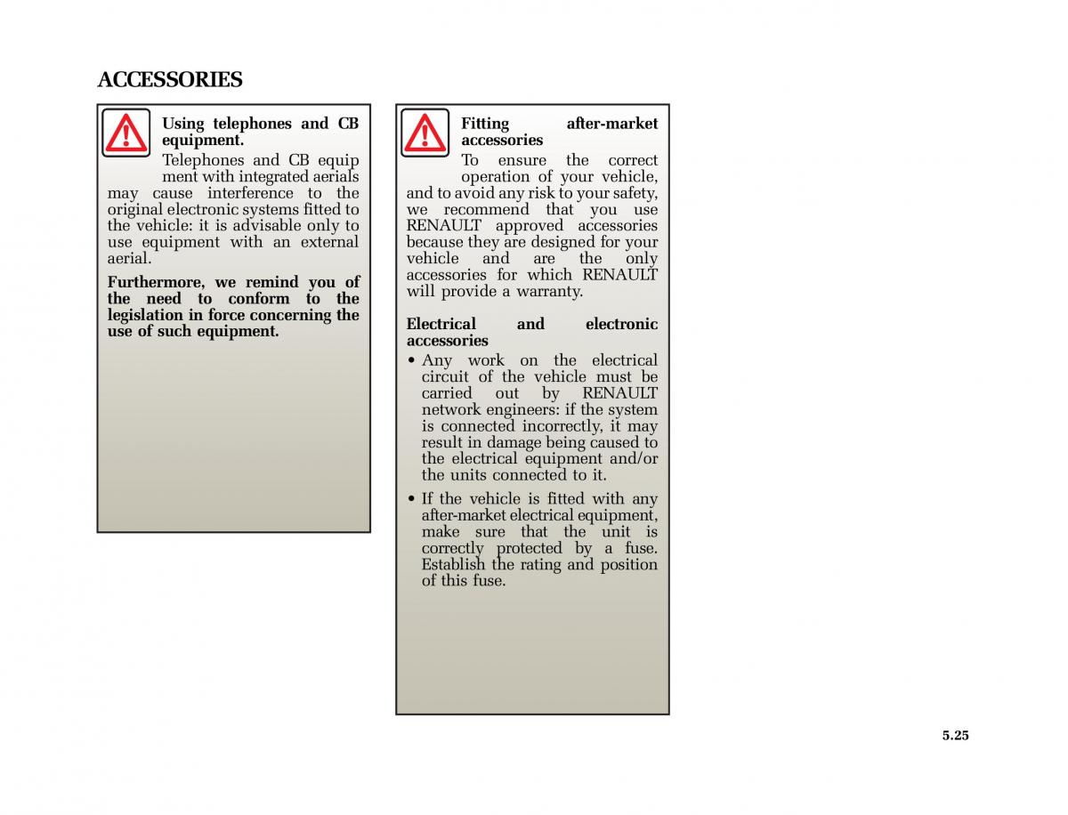 Renault Modus owners manual / page 220