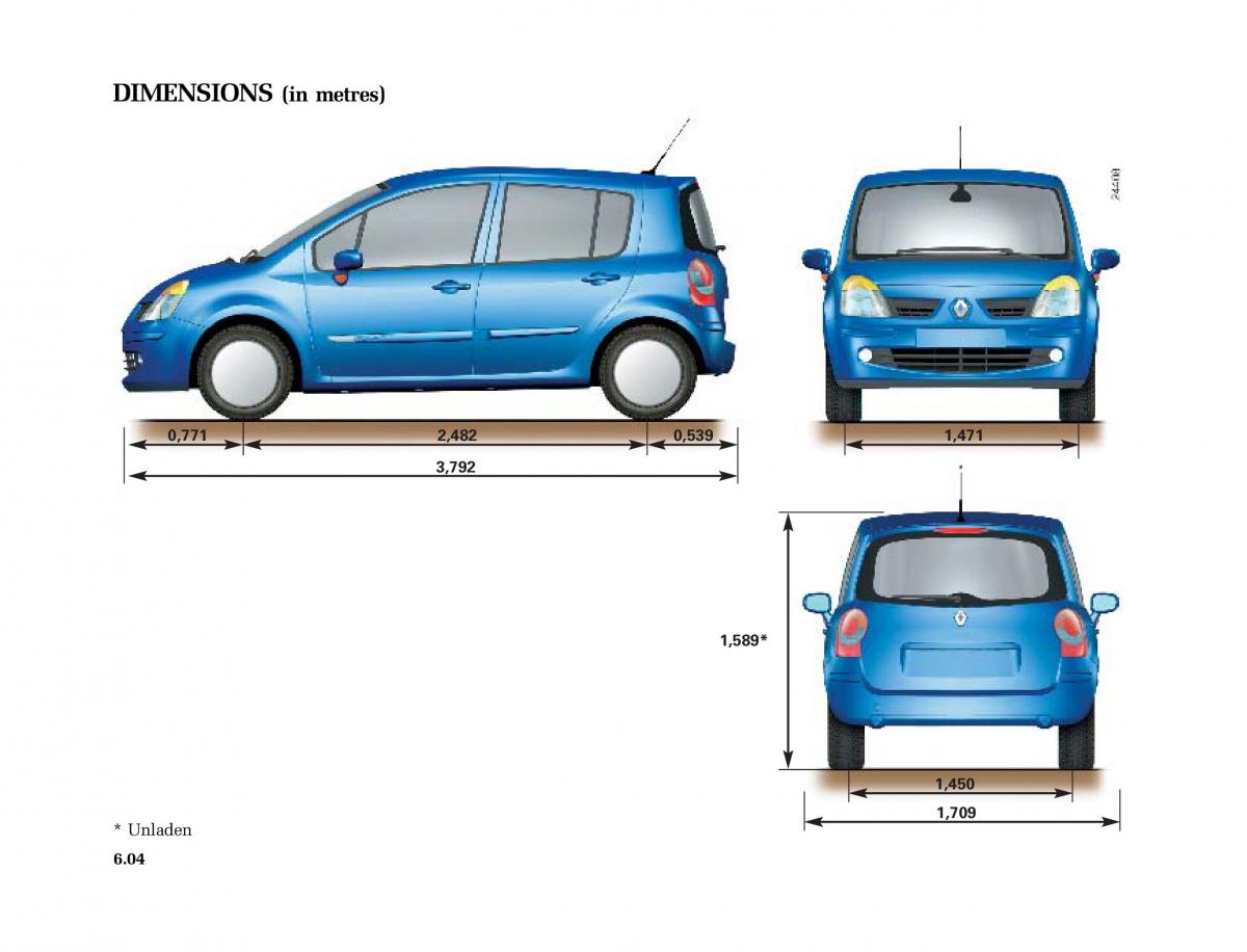 Renault Modus owners manual / page 235