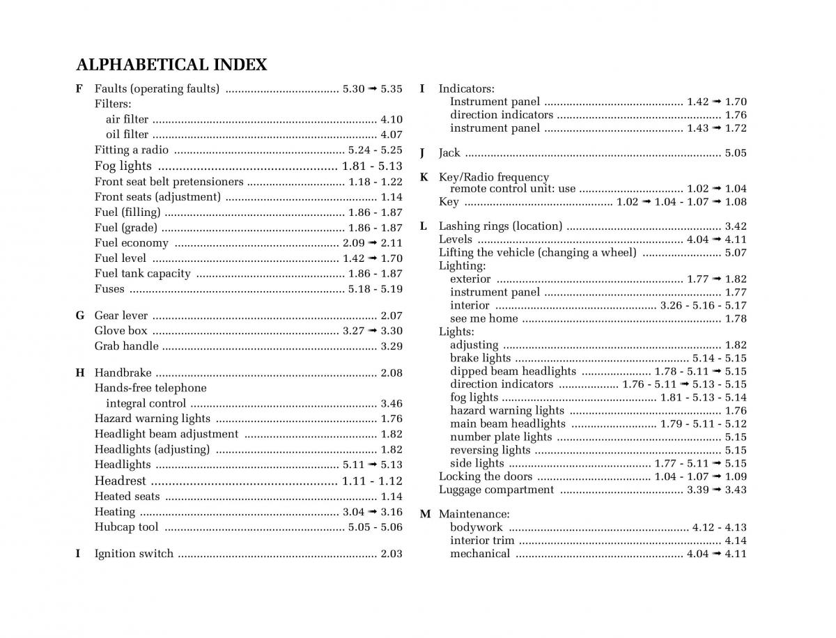 Renault Modus owners manual / page 243