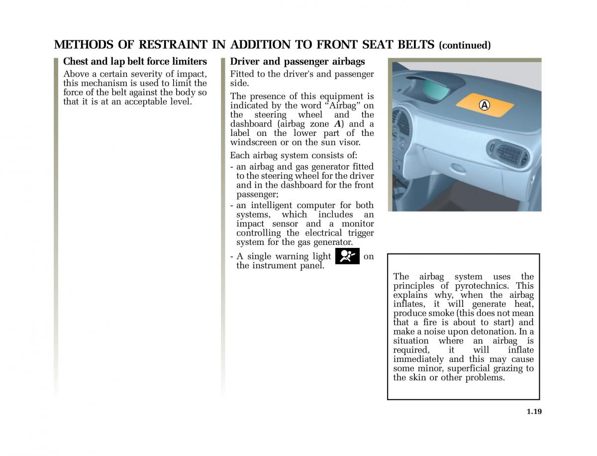 Renault Modus owners manual / page 26