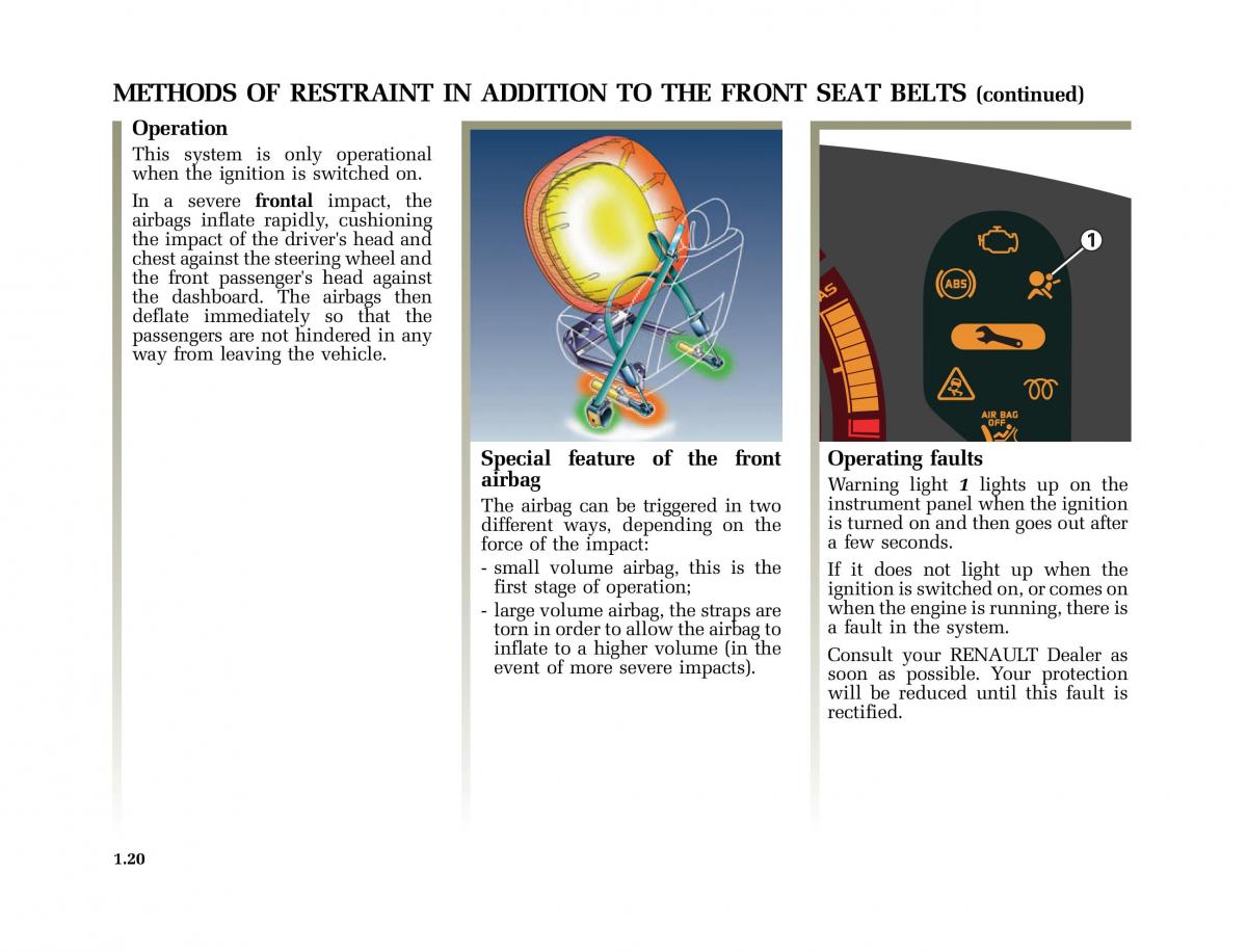 Renault Modus owners manual / page 27