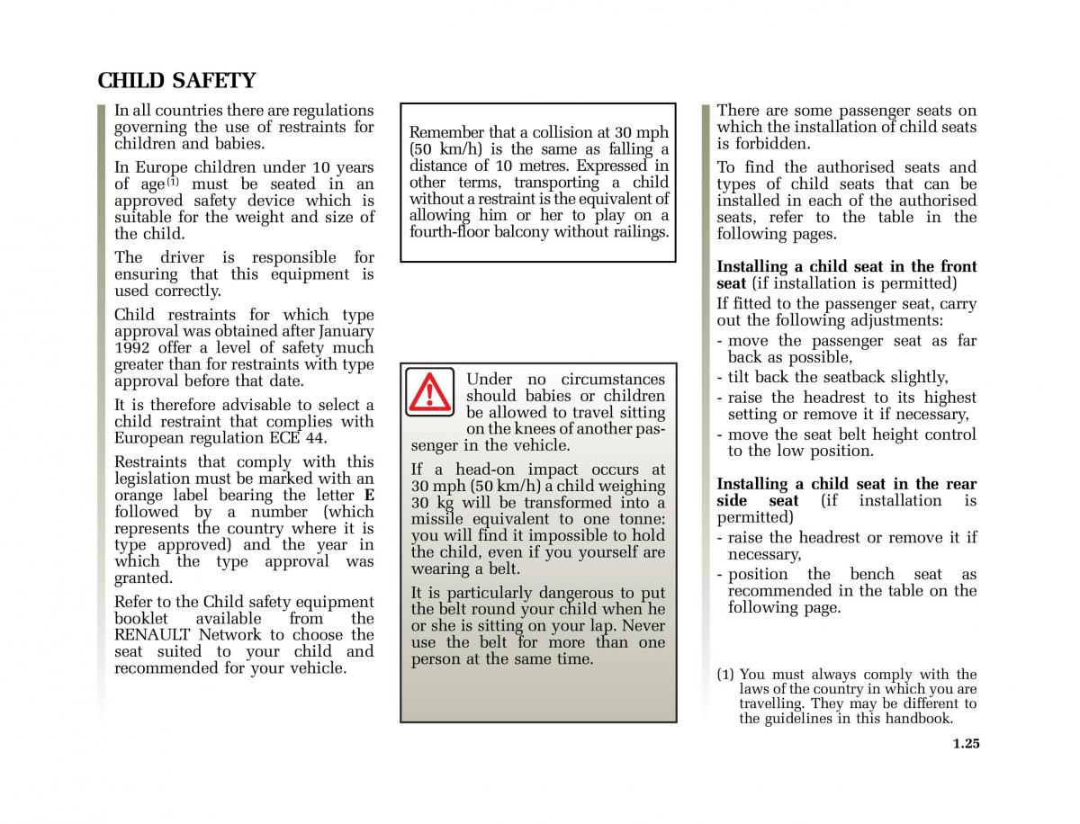 Renault Modus owners manual / page 32