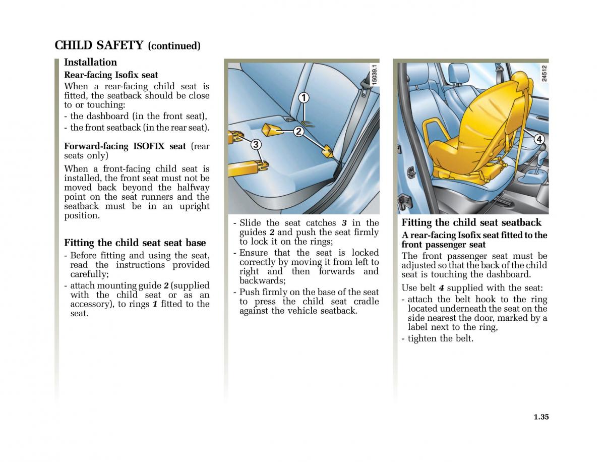 Renault Modus owners manual / page 42