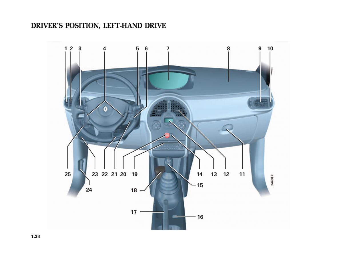 Renault Modus owners manual / page 45