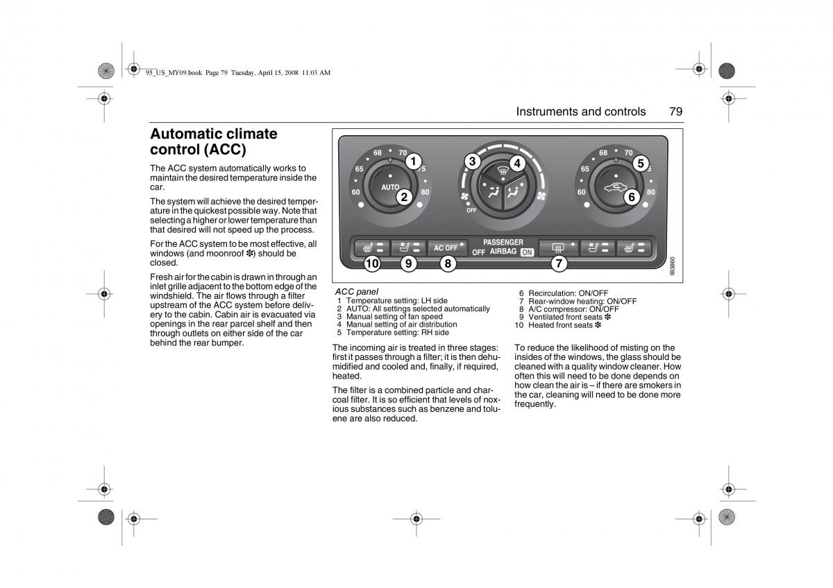 Saab 9 5 FL I 1 owners manual / page 79