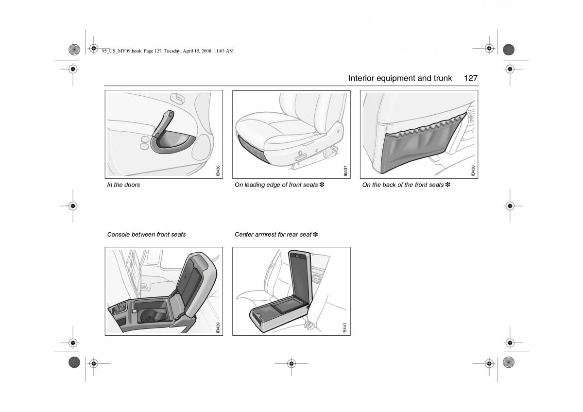 manual  Saab 9 5 FL I 1 owners manual / page 127