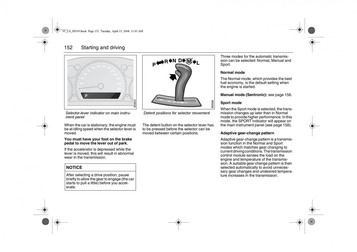 manual  Saab 9 5 FL I 1 owners manual / page 152