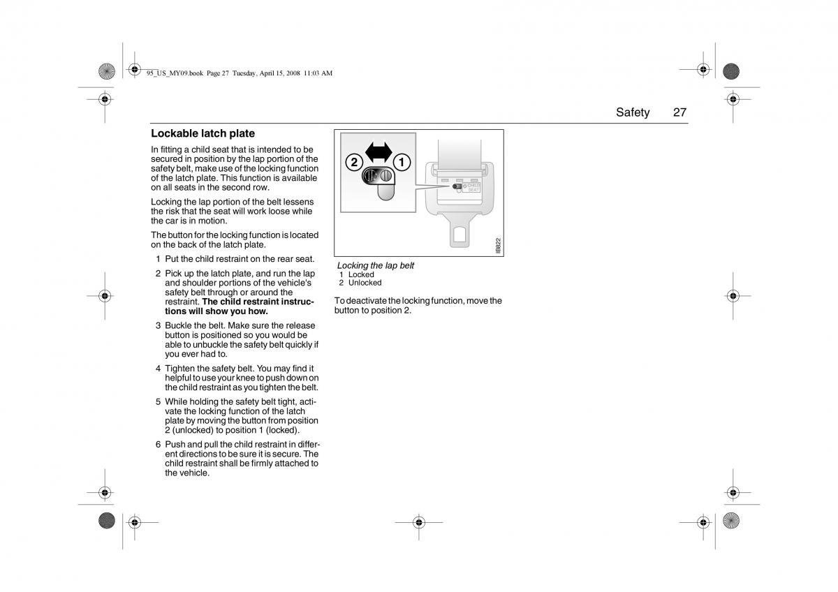 manual  Saab 9 5 FL I 1 owners manual / page 27