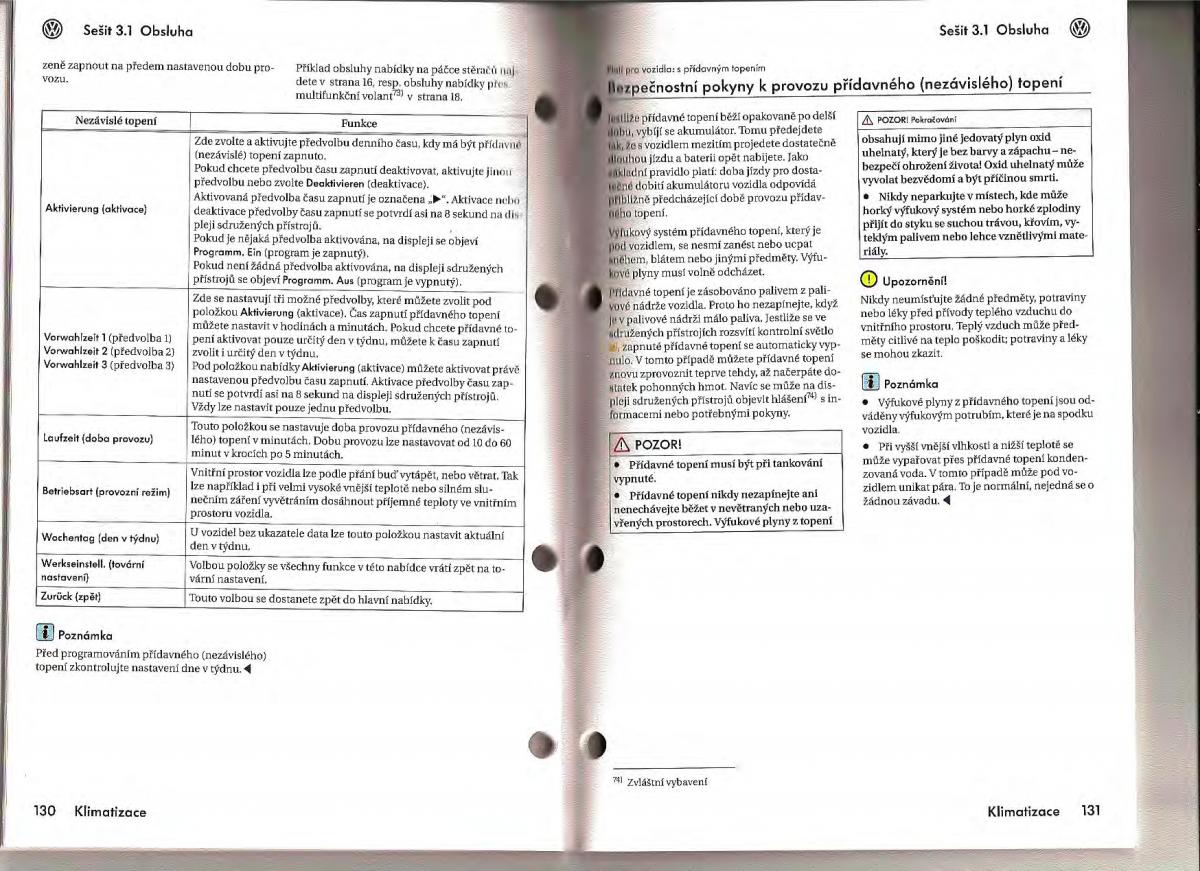 VW Passat B6 navod k obsludze / page 61