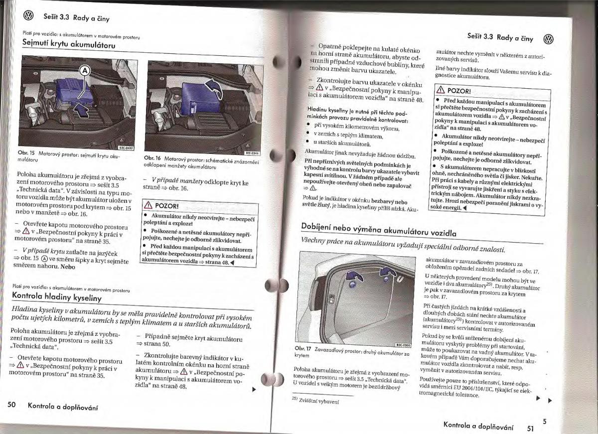 VW Passat B6 navod k obsludze / page 120