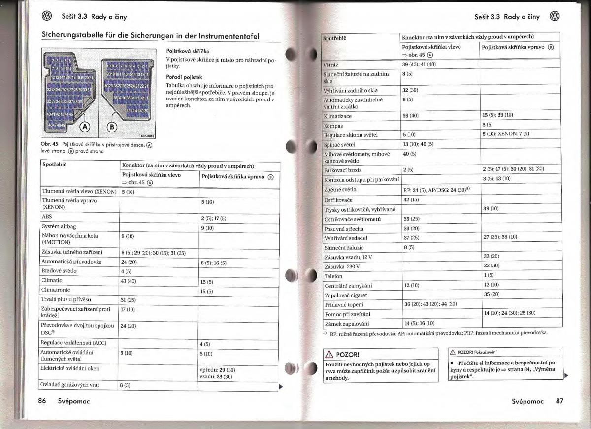 VW Passat B6 navod k obsludze / page 138