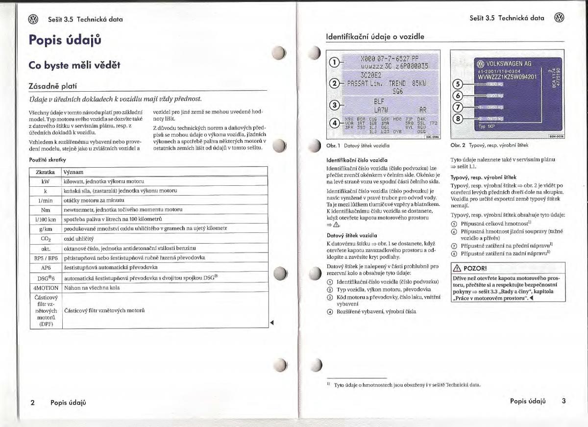 VW Passat B6 navod k obsludze / page 147