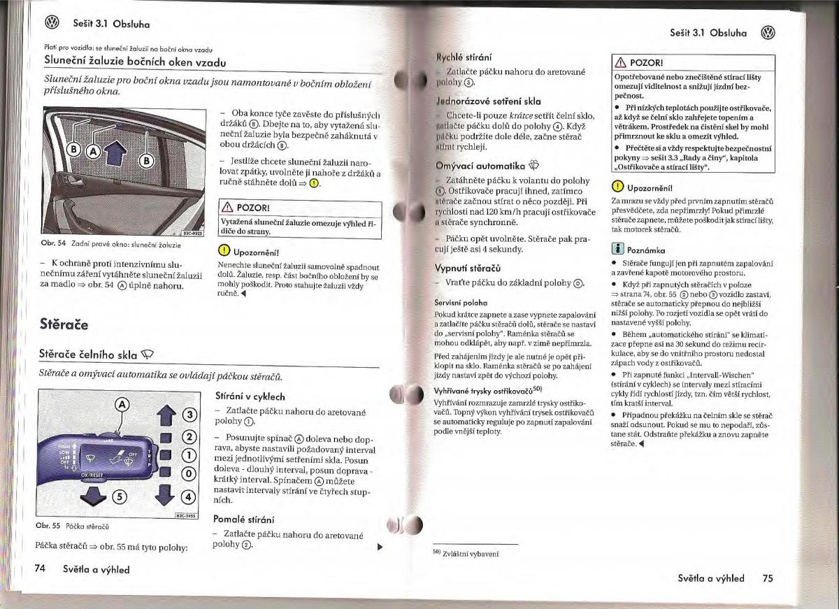 VW Passat B6 navod k obsludze / page 35