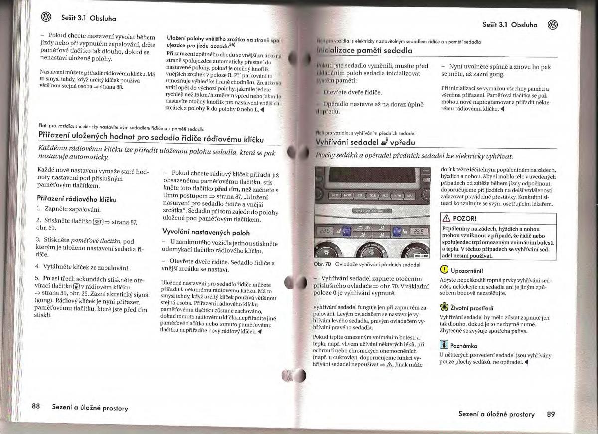 VW Passat B6 navod k obsludze / page 42