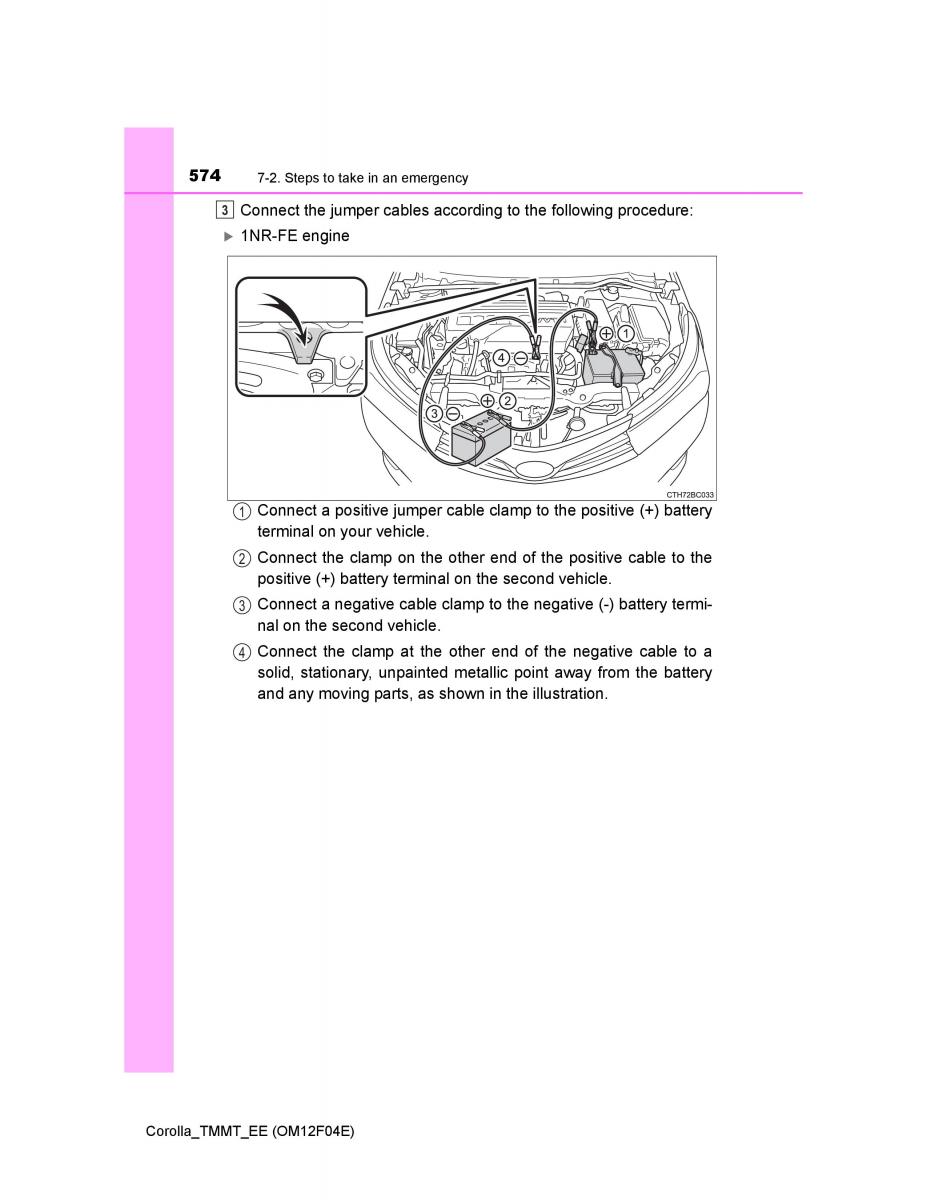 Toyota Corolla XI 11 E160 owners manual / page 574