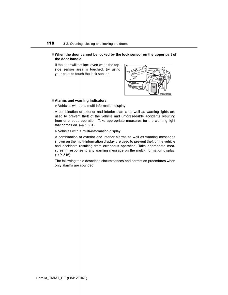 Toyota Corolla XI 11 E160 owners manual / page 118