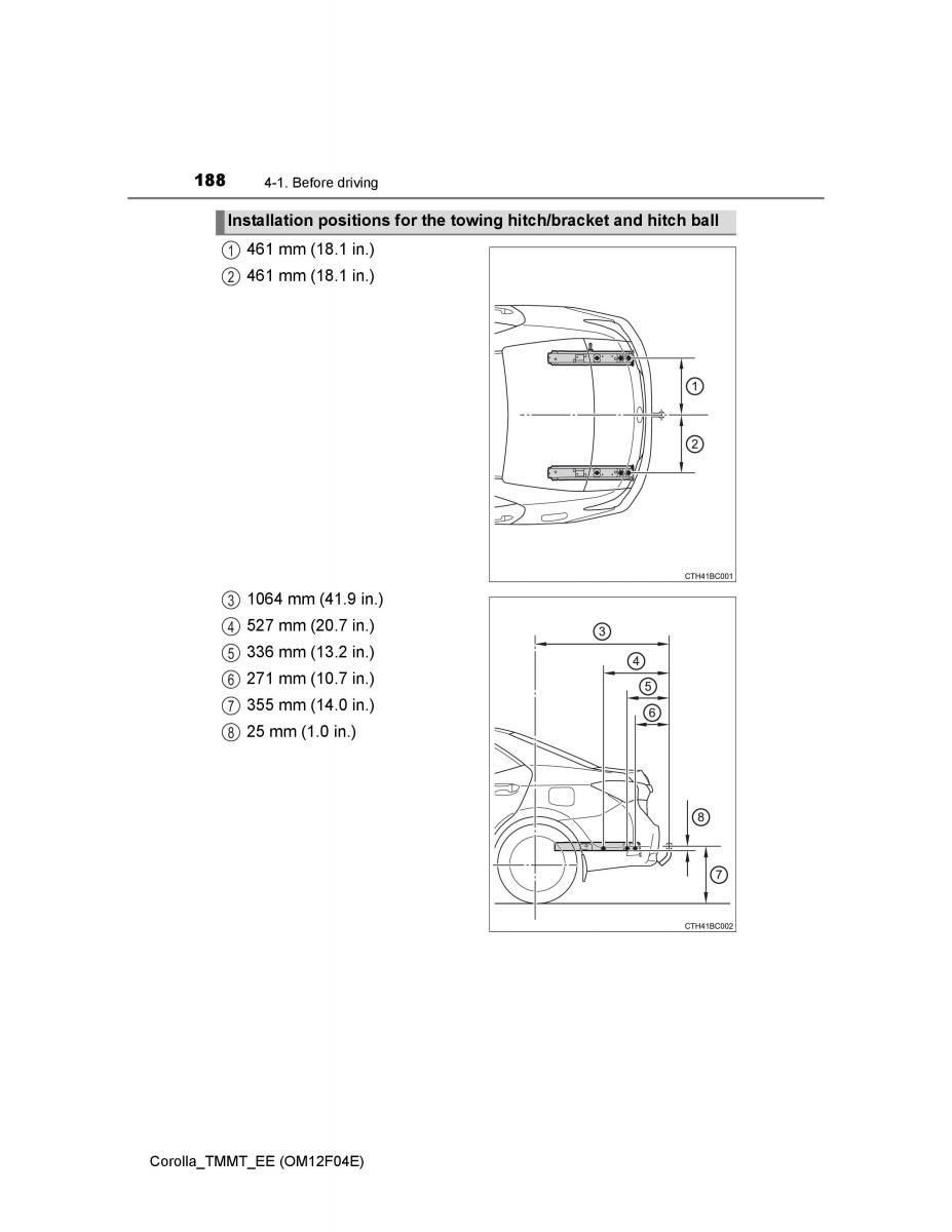 Toyota Corolla XI 11 E160 owners manual / page 188