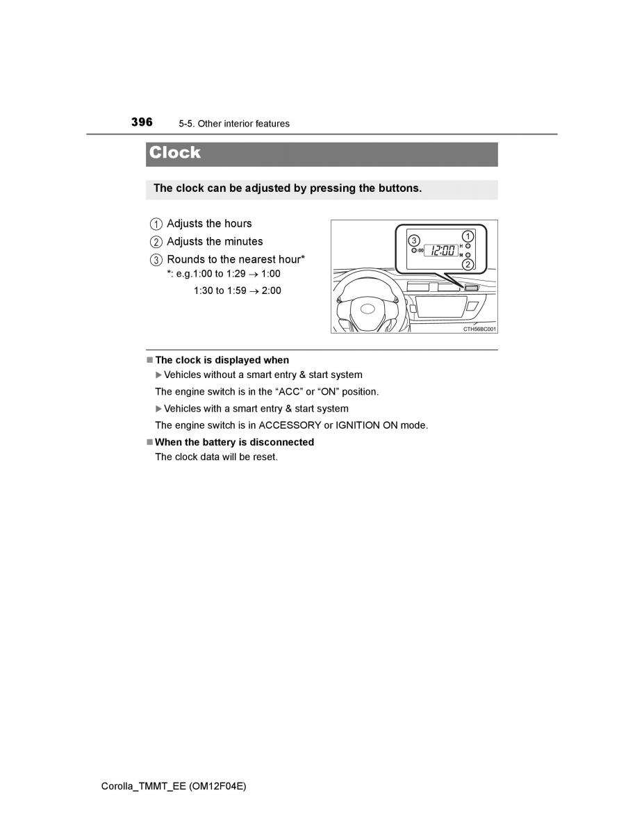 Toyota Corolla XI 11 E160 owners manual / page 396