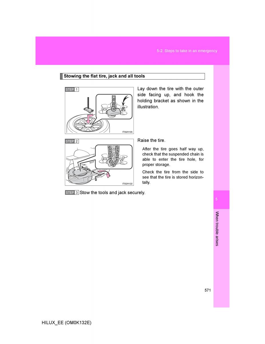 Toyota Hilux VII 7 owners manual / page 571