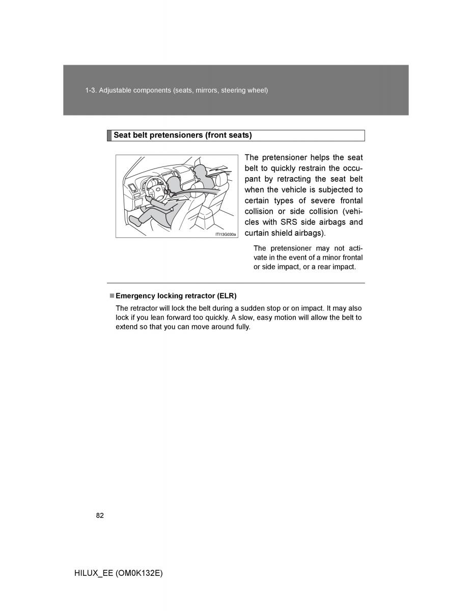 Toyota Hilux VII 7 owners manual / page 82