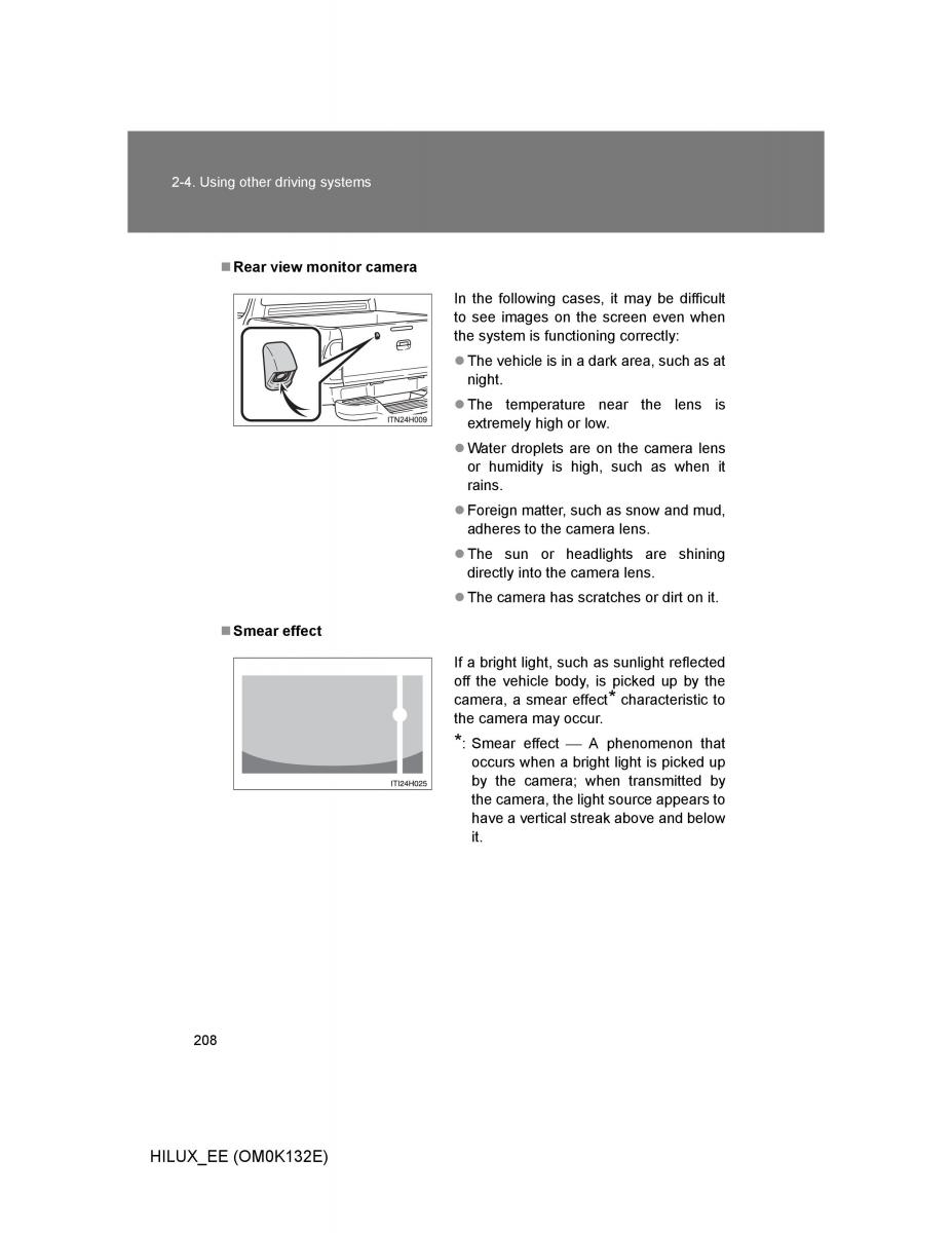 Toyota Hilux VII 7 owners manual / page 208