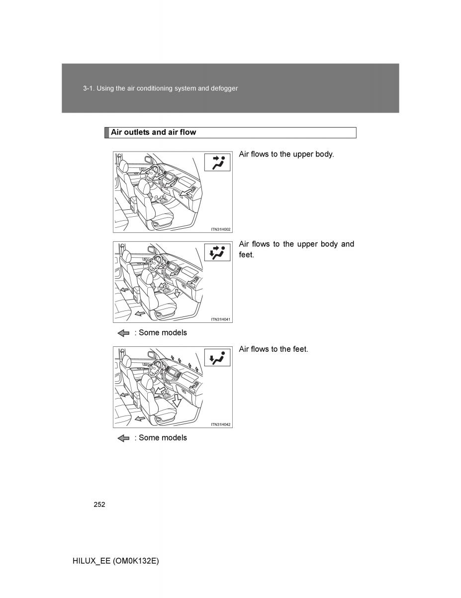 Toyota Hilux VII 7 owners manual / page 252