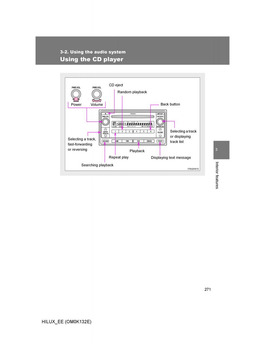 Toyota Hilux VII 7 owners manual / page 271