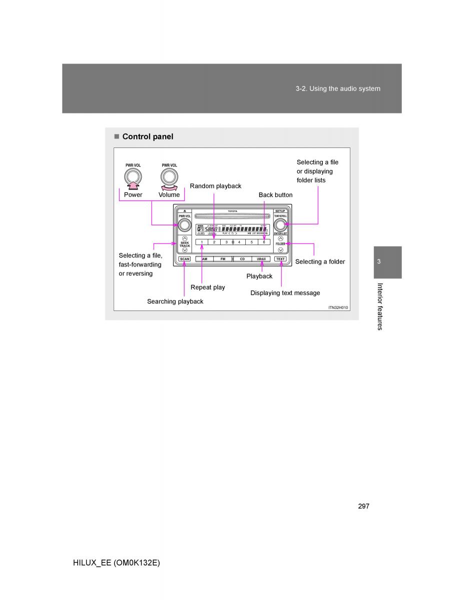 Toyota Hilux VII 7 owners manual / page 297