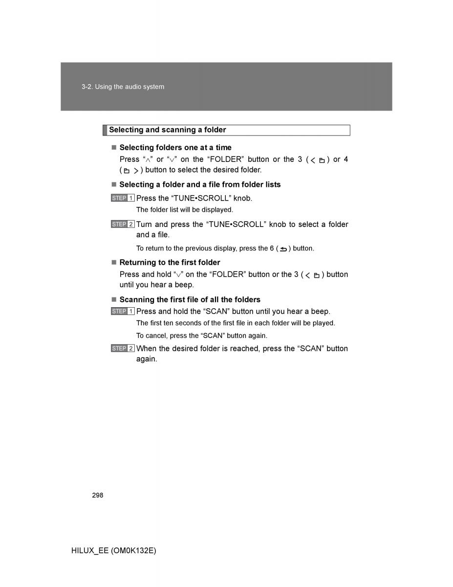 Toyota Hilux VII 7 owners manual / page 298