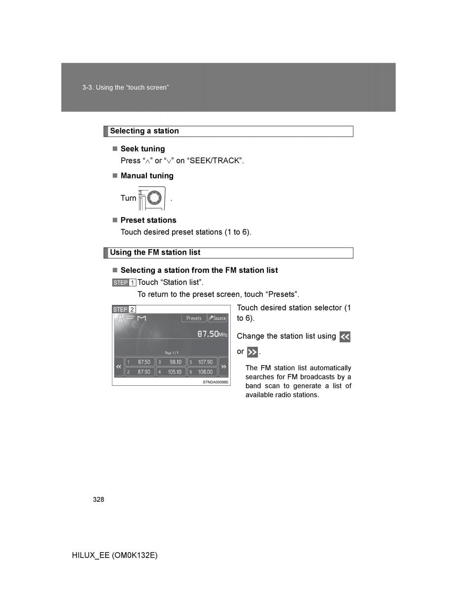 Toyota Hilux VII 7 owners manual / page 328