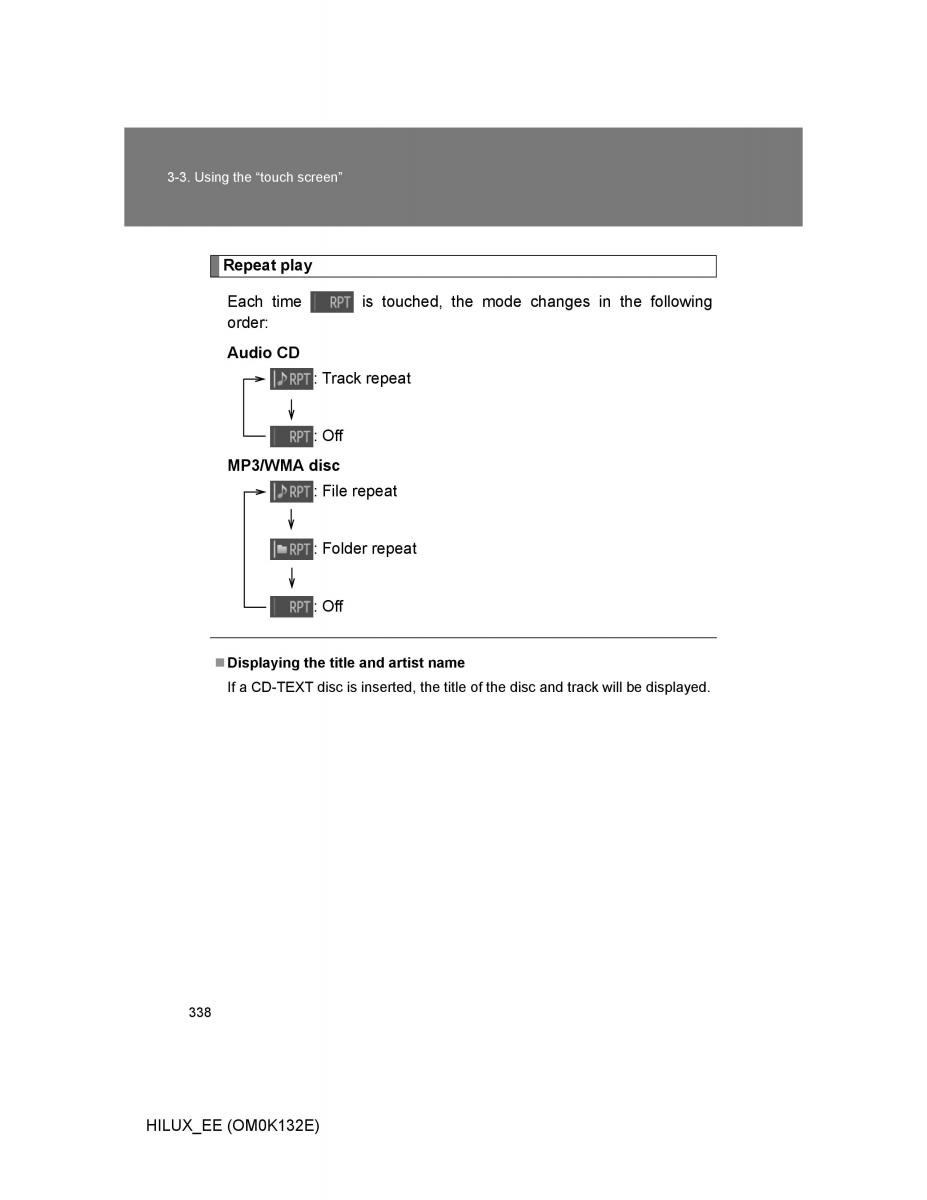 Toyota Hilux VII 7 owners manual / page 338