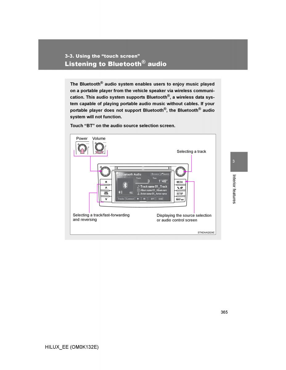 Toyota Hilux VII 7 owners manual / page 365