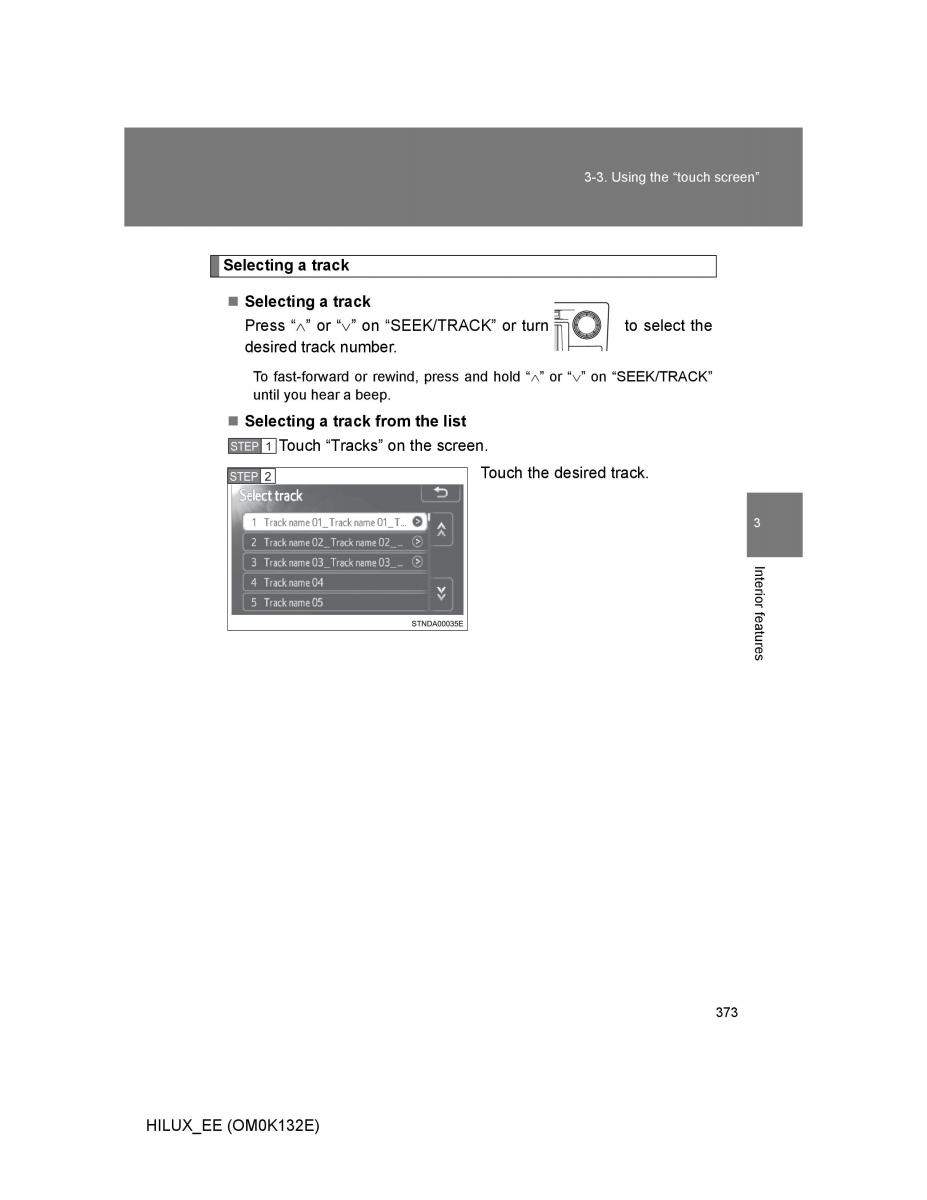 Toyota Hilux VII 7 owners manual / page 373