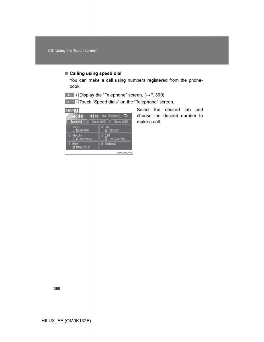 Toyota Hilux VII 7 owners manual / page 398