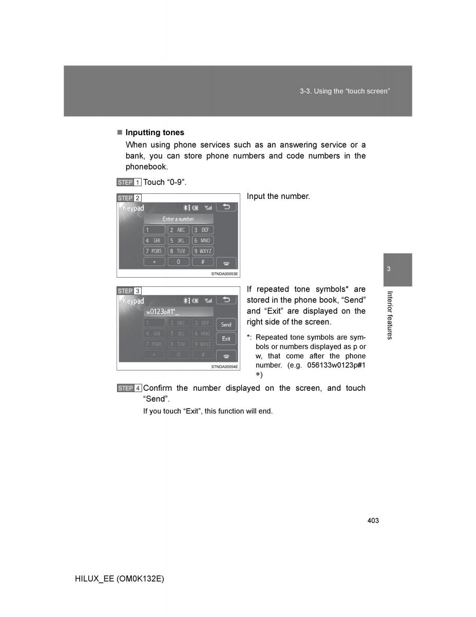 Toyota Hilux VII 7 owners manual / page 403