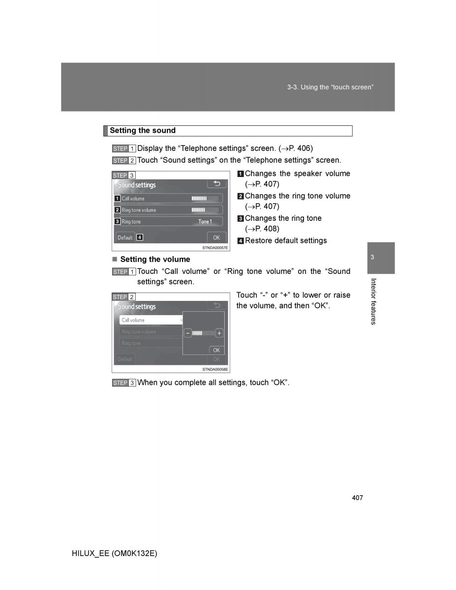 Toyota Hilux VII 7 owners manual / page 407