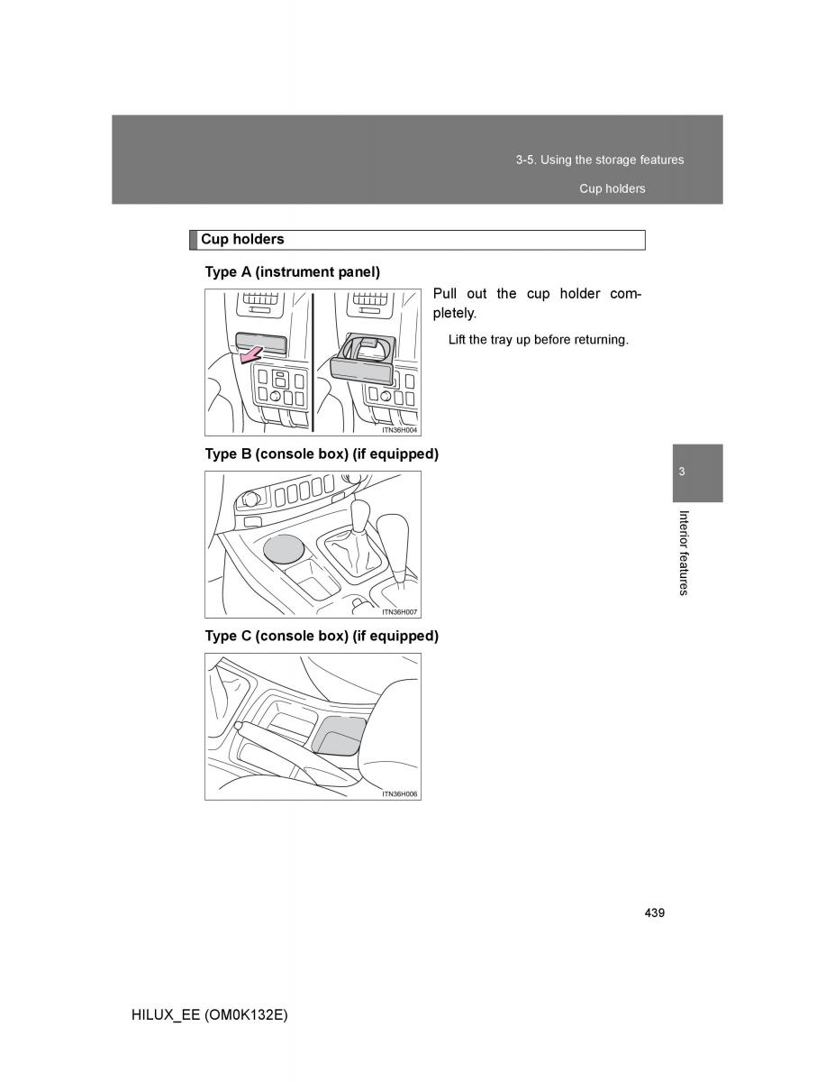 Toyota Hilux VII 7 owners manual / page 439