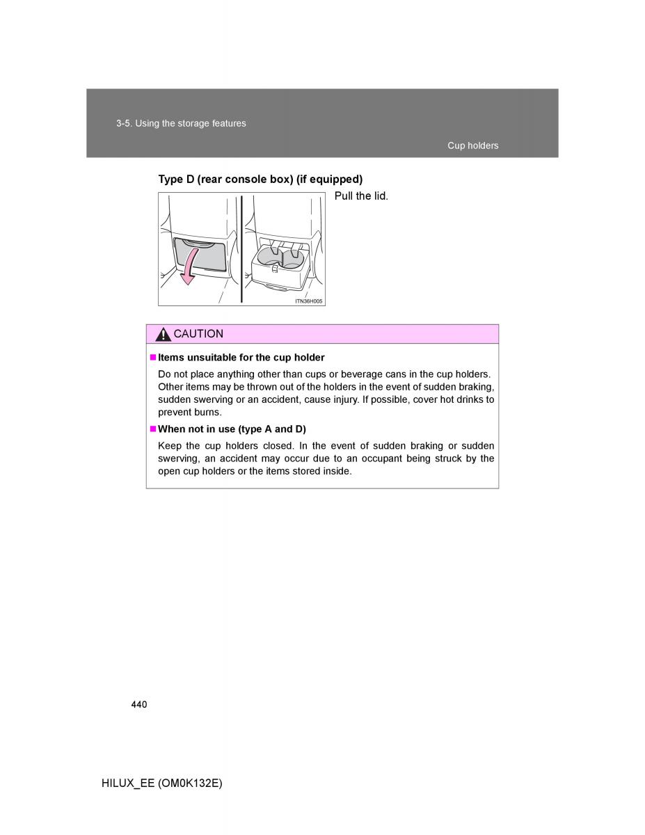 Toyota Hilux VII 7 owners manual / page 440