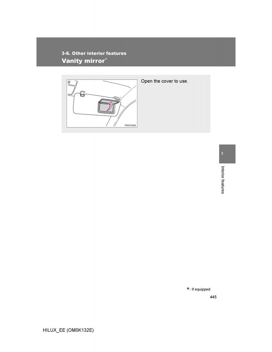 Toyota Hilux VII 7 owners manual / page 445