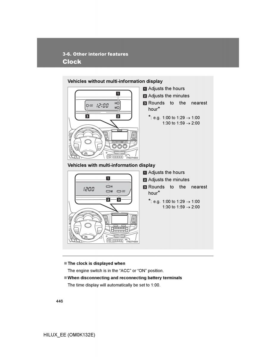 Toyota Hilux VII 7 owners manual / page 446