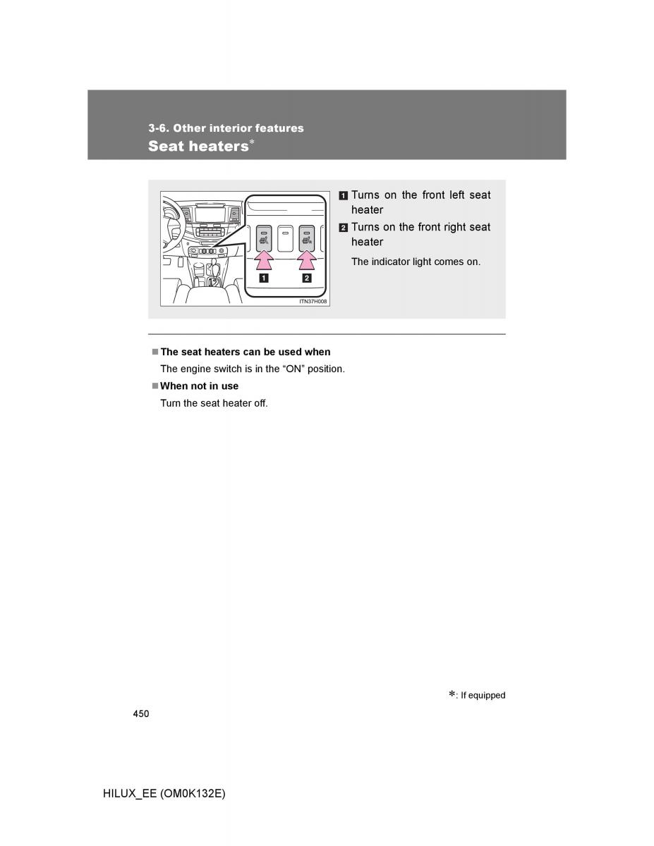 Toyota Hilux VII 7 owners manual / page 450