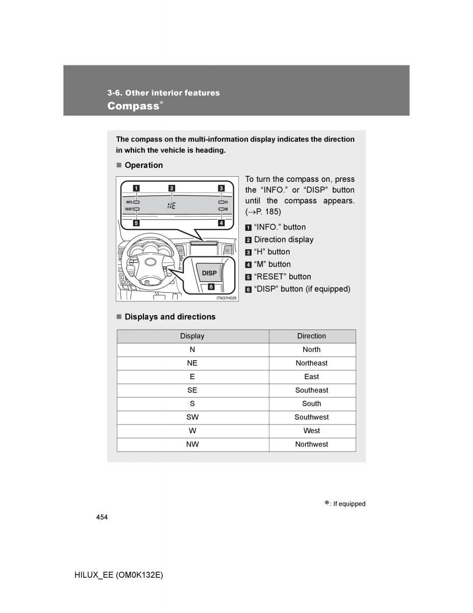 Toyota Hilux VII 7 owners manual / page 454